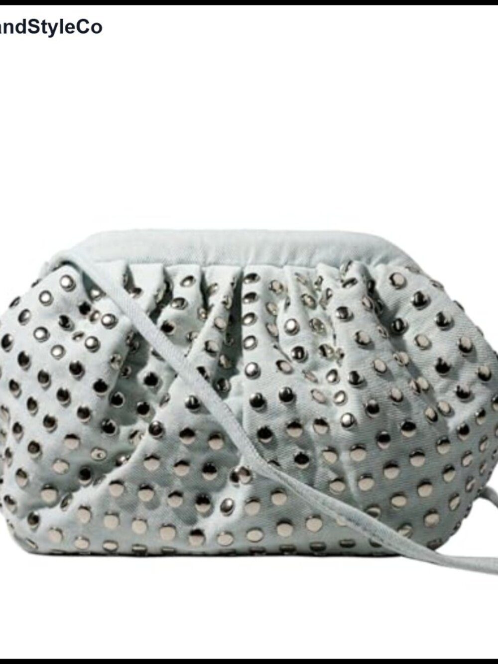 PU Leather Cloud Dumpling Woven Clutch Purse Adjustable Crossbody Handbag